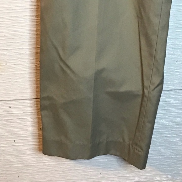 Land’s End tan pleated dress pants, 33 waist - Picture 2 of 12